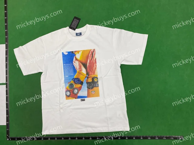White graphic T-shirt — single-product front QC photo