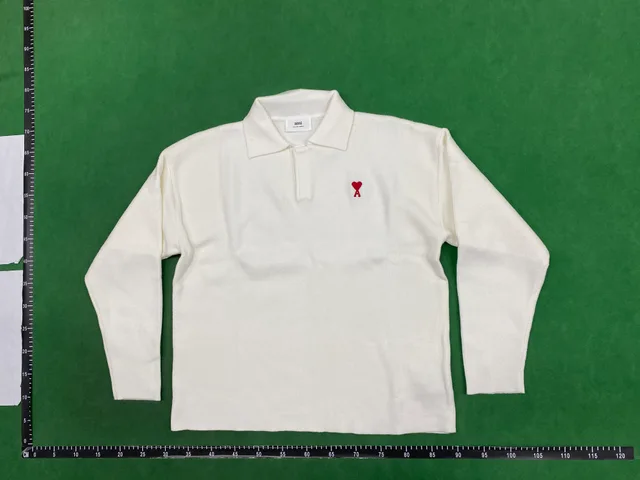 White quarter-zip top — single-product front QC photo