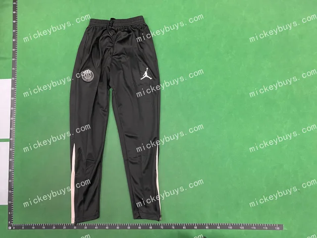 Black cargo trousers — single-product front QC photo