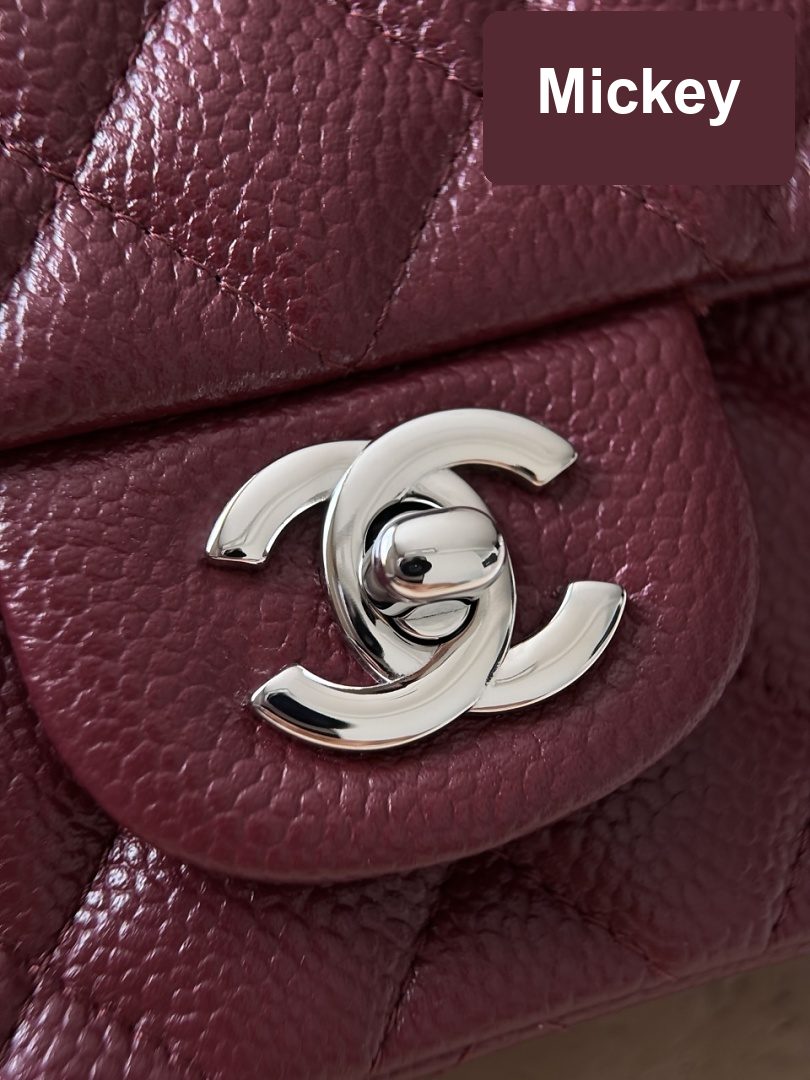 【S】$402=2690CNY｜Chanel (cf20 Ball burgundy silver ) God Factory｜Item ID-97788