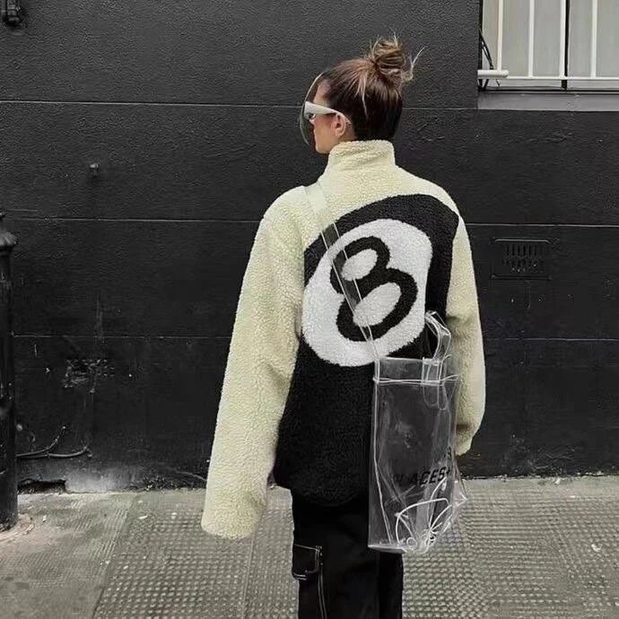 STU Reversible Lambswool Fleece Jacket/Coat for Men and Women