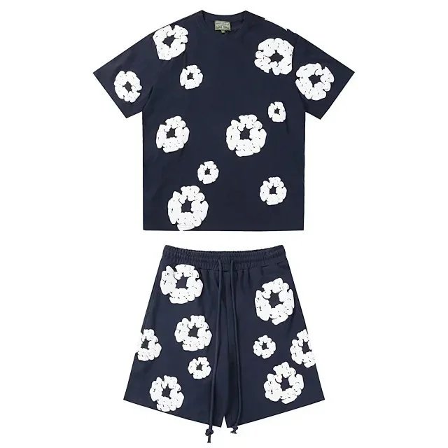 Kapok Flower Short-Sleeve Set