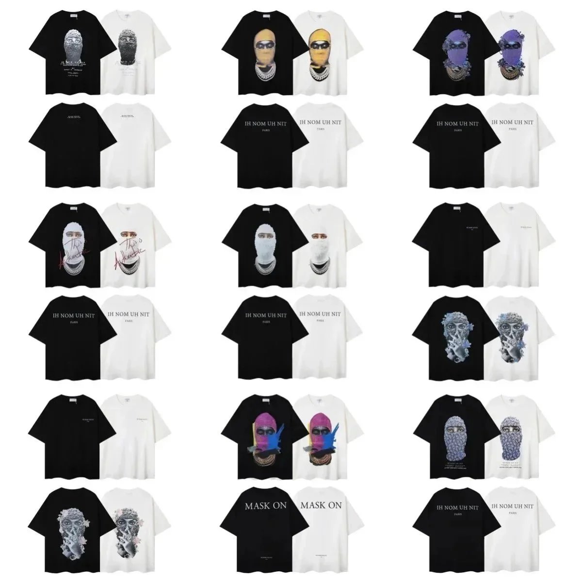 Masked Loose Short-Sleeve T-Shirt